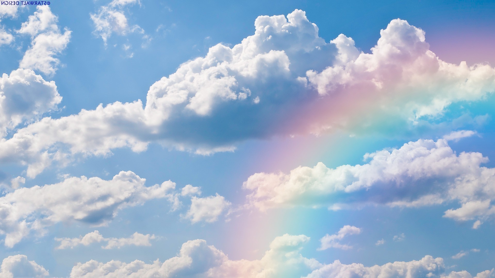 cloud with rainbow