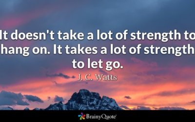 You Need to Let Go…